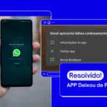 “Aplicação deixou de funcionar”. Veja como resolver