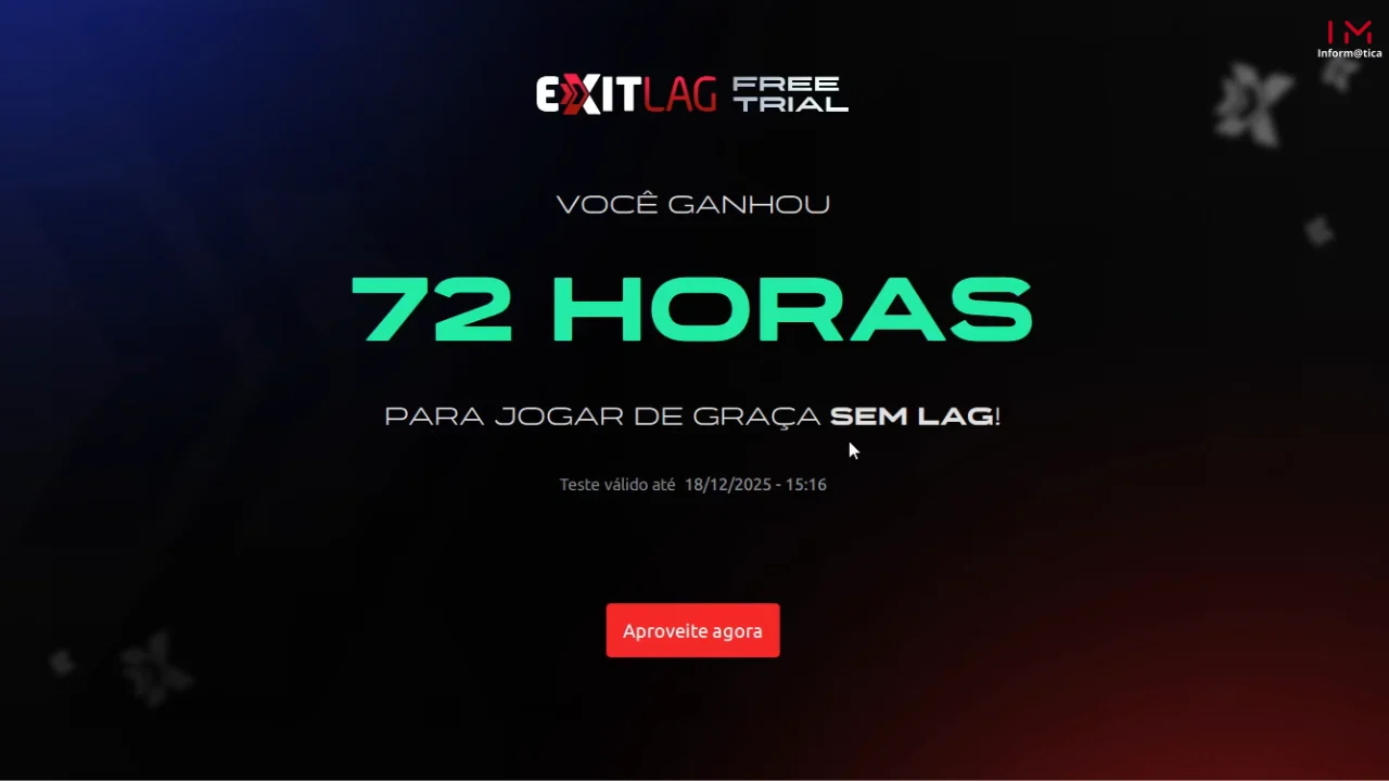 exitlag - teste de 3 dias