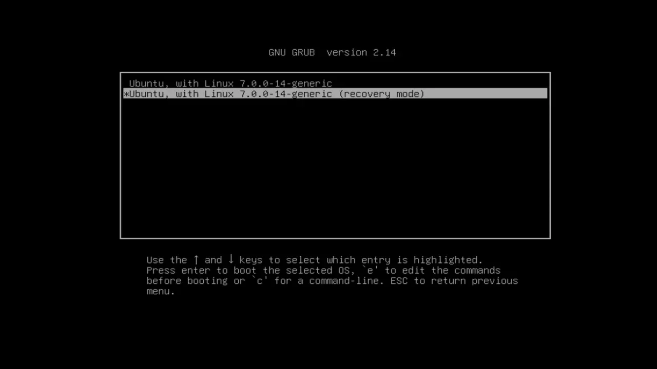 grub-recovery-mode